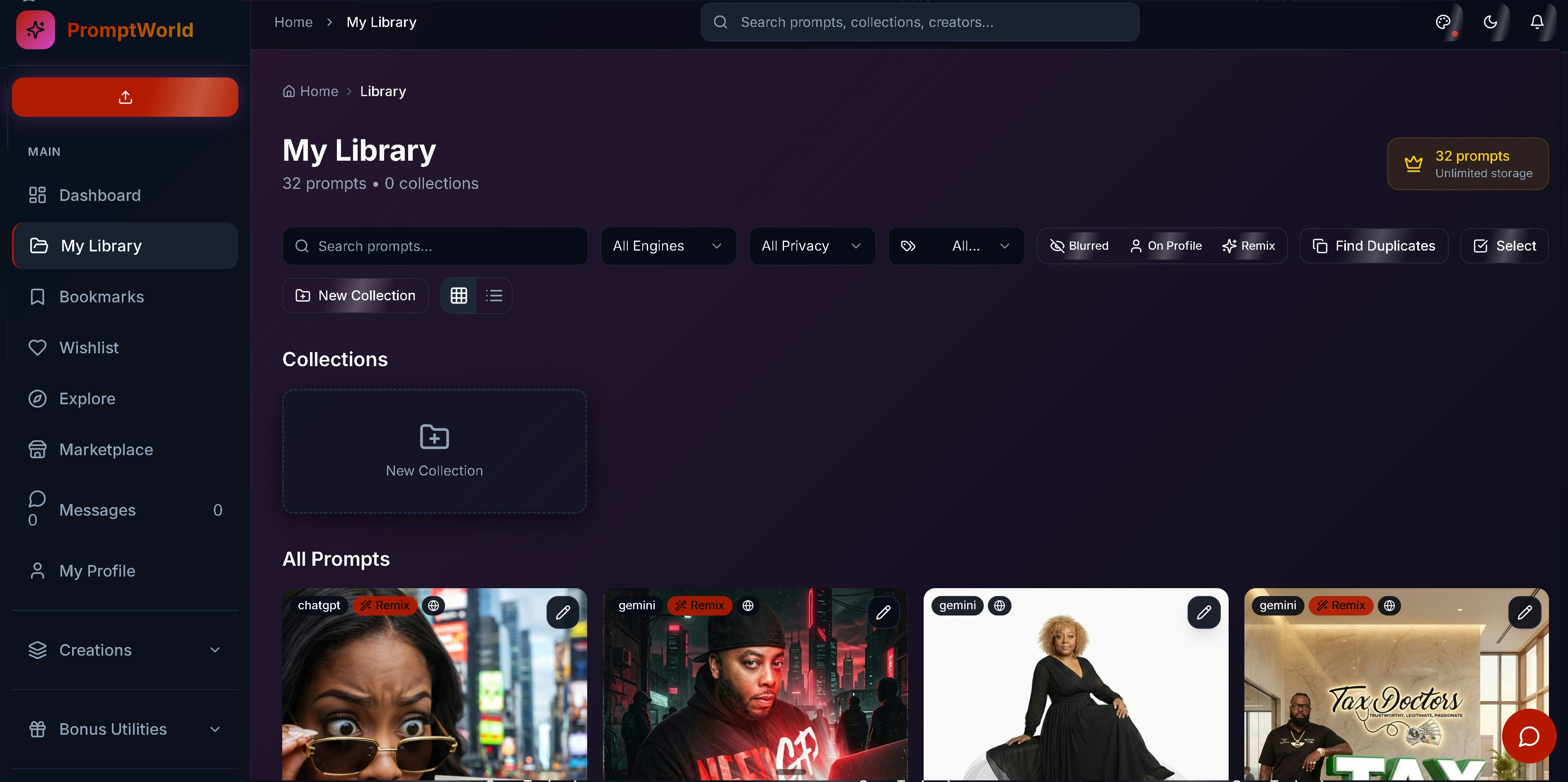 PromptWorld - Screenshot 2 showing product features and functionality