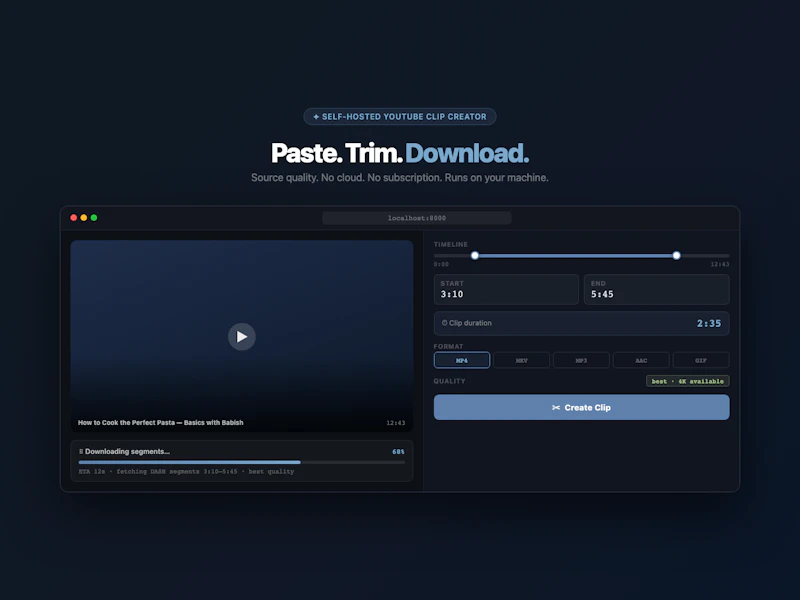 ytclip screenshot 2