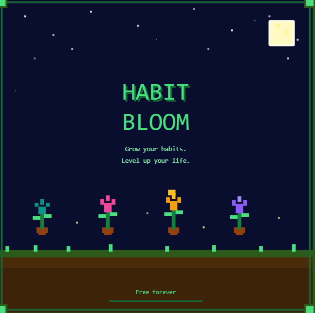 HabitBloom - Product Hunt launch logo and brand identity