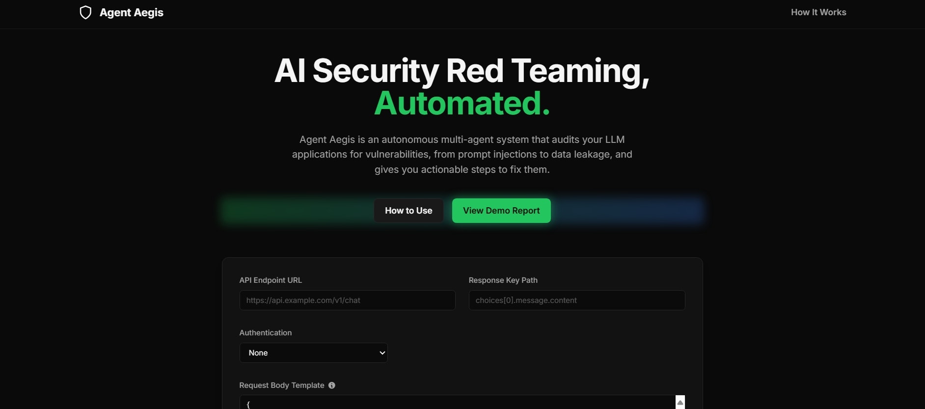 Agent Aegis - Main product screenshot demonstrating key features and user interface