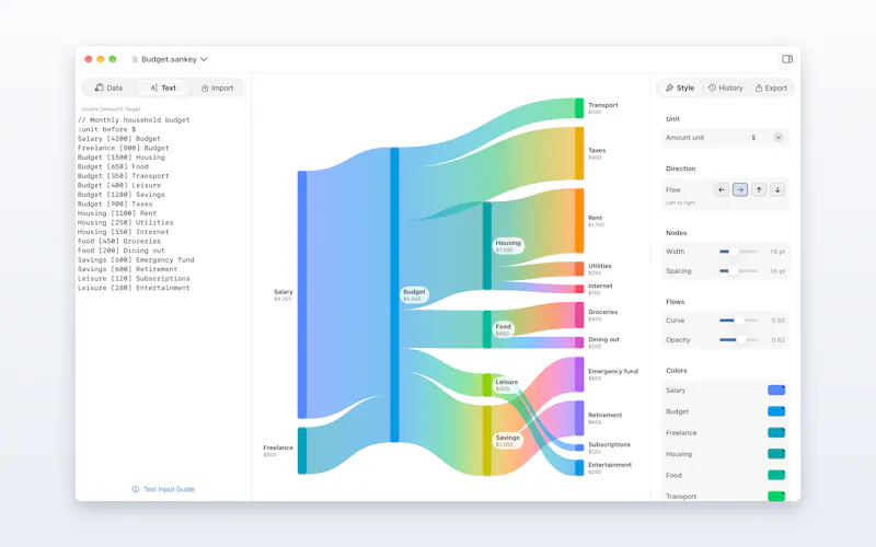 SankeyFlow screenshot 4