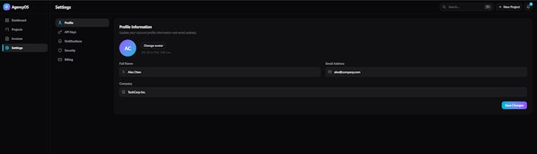 AgencyOS Client Portal Boilerplate gallery image
