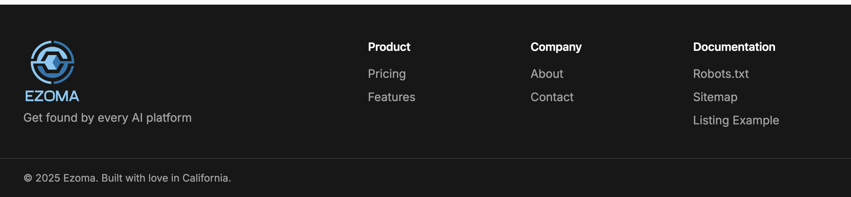 EZOMA - Main product screenshot demonstrating key features and user interface