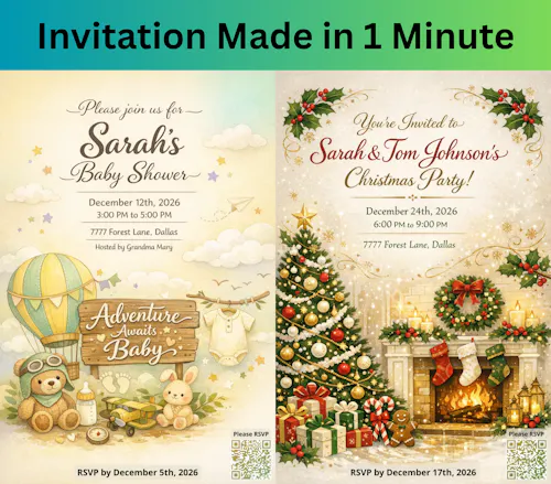 Party Invitation AI gallery image