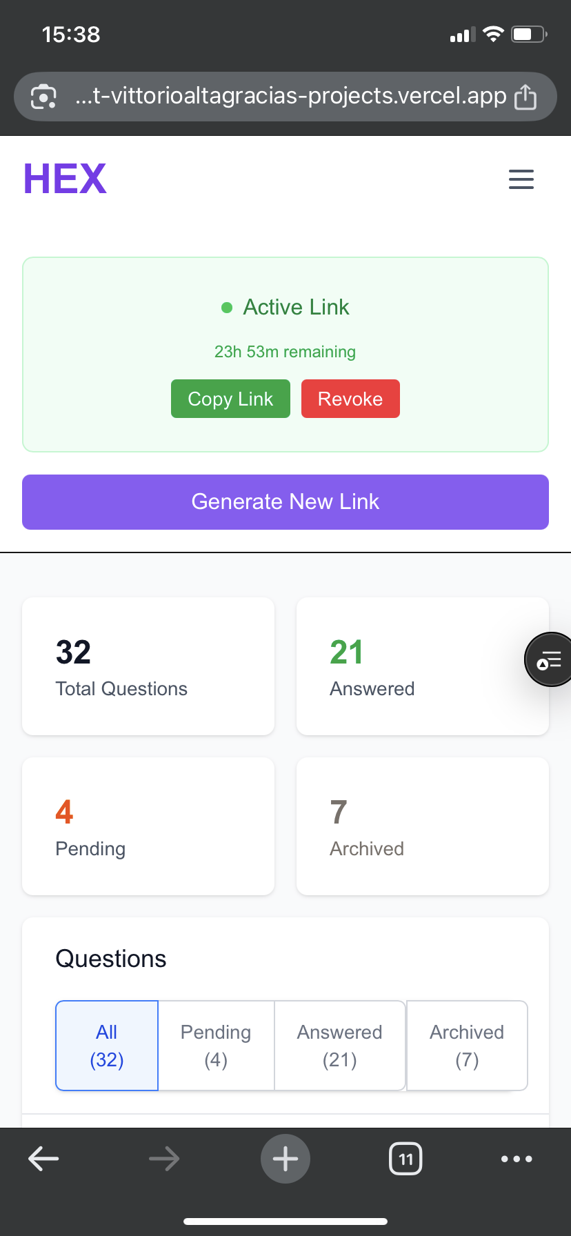 HEX - Screenshot 4 showing product features and functionality