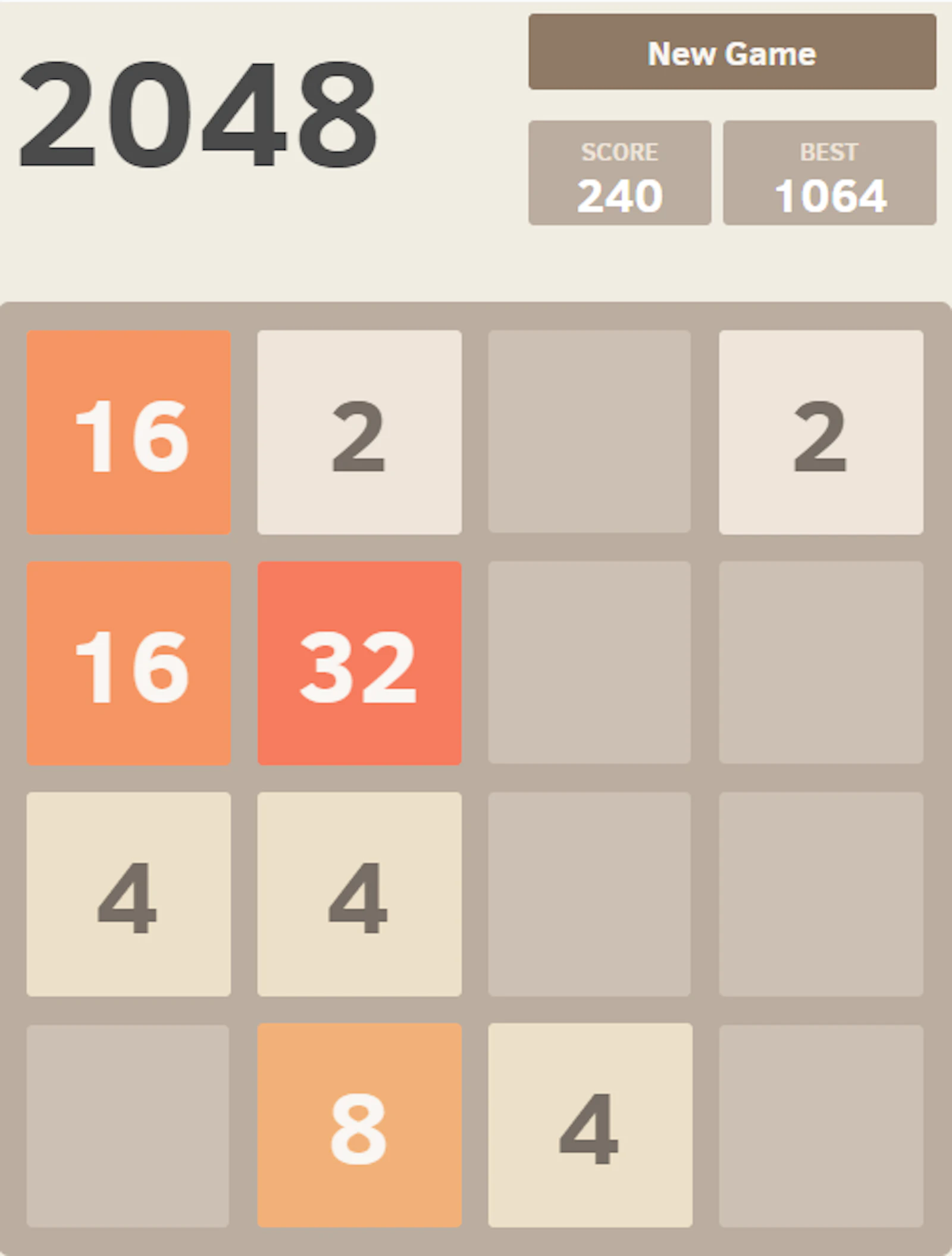 2048 game - 2048merge.com screenshot 2