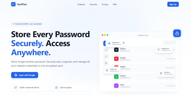 VaultPass screenshot 1