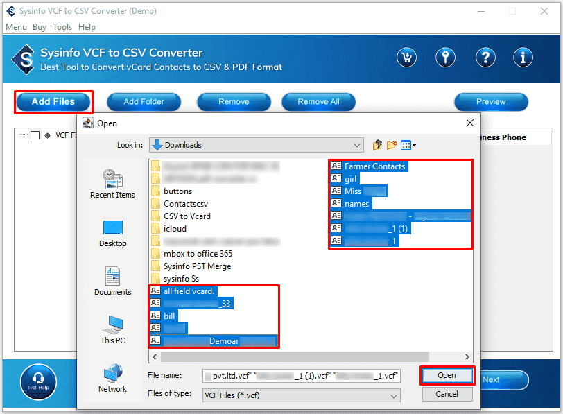 Media Sysinfo VCF sang CSV chuyển đổi - Công cụ chuyển đổi SYSINFO VCF sang CSV để chuyển đổi VCF thành CSV 2