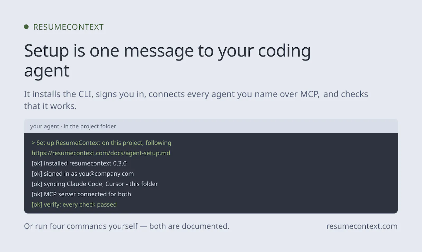 ResumeContext screenshot 3