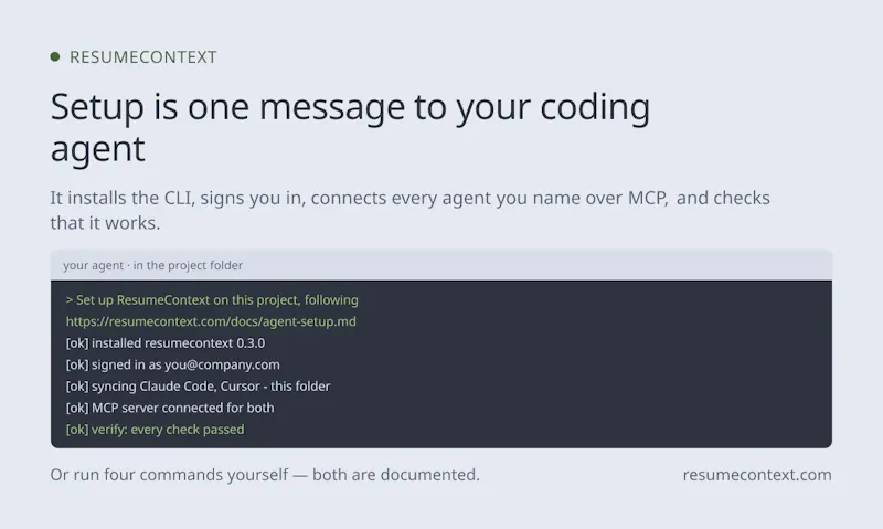 ResumeContext screenshot 3