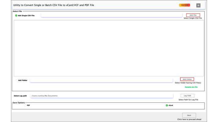 MacSonik CSV to vCard Converter gallery image