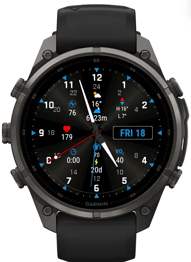 GMT Pilot Dual Time Tactical Watch Face gallery image