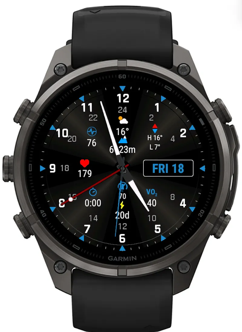 GMT Pilot Dual Time Tactical Watch Face screenshot 3