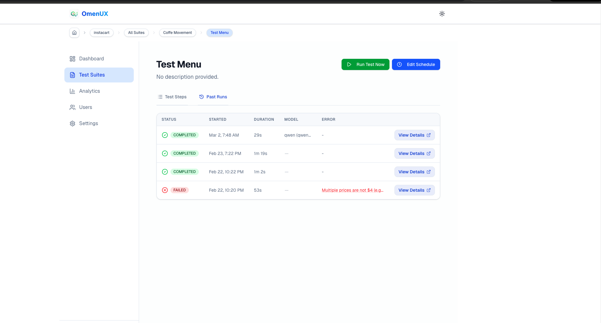 OmenUX - Screenshot 3 showing product features and functionality