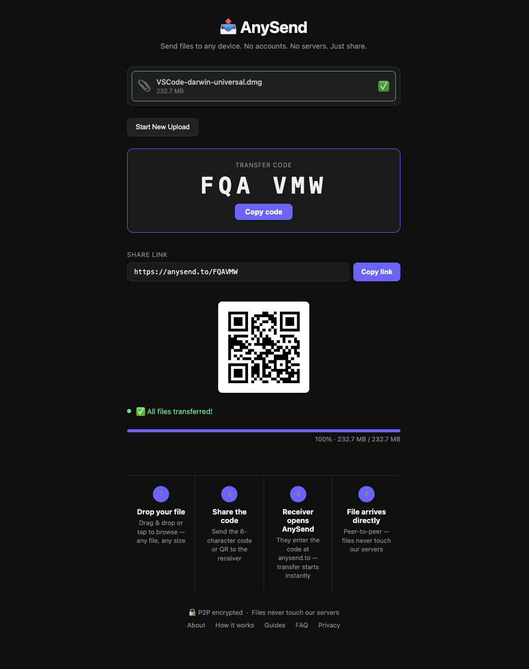 AnySend - AirDrop for Everyone  - Screenshot 2 showing product features and functionality