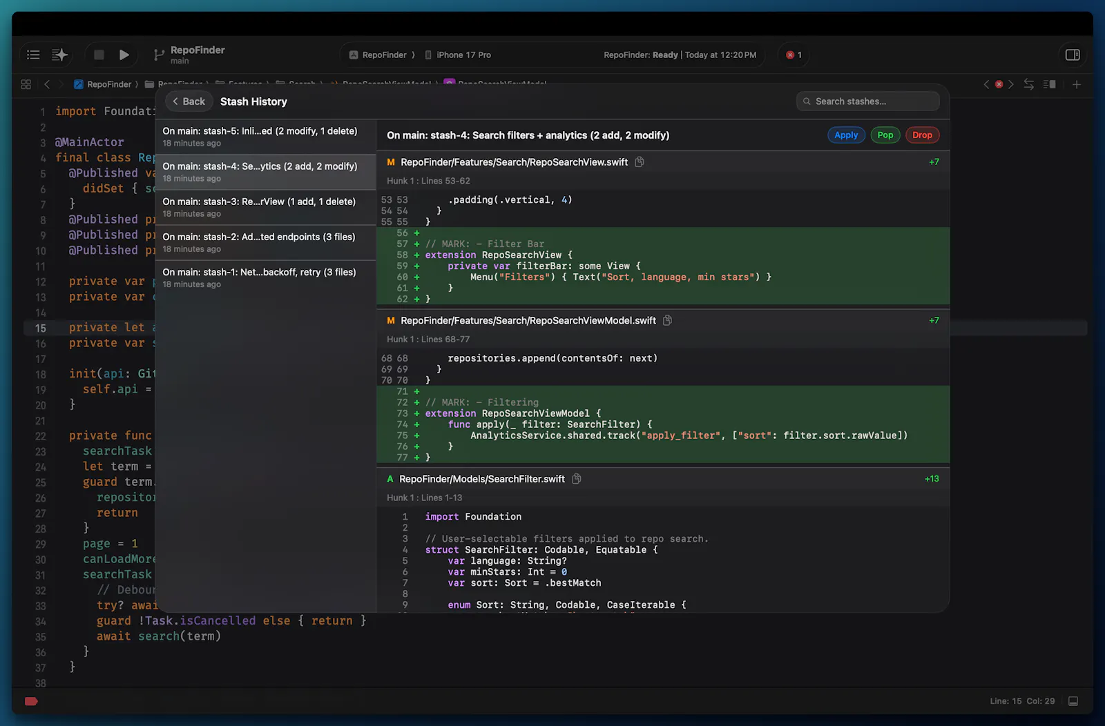 Gitwyn — Git for Xcode screenshot 3