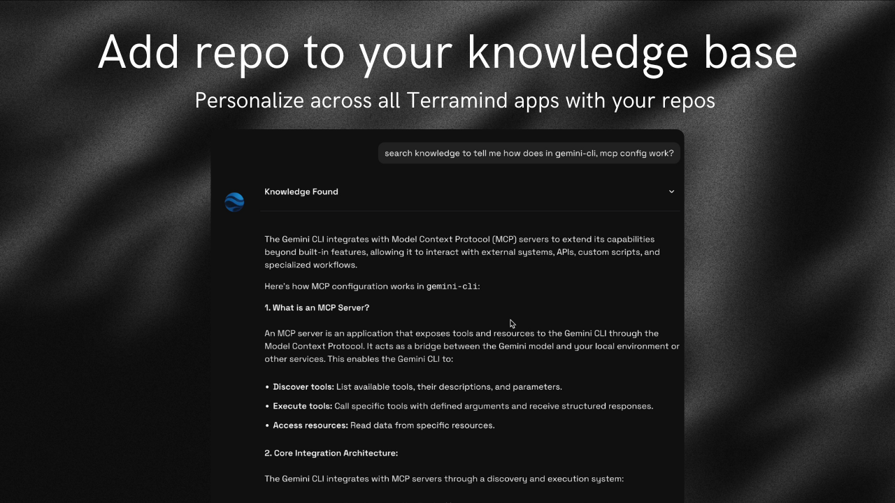 Média Terramind: code - Parlez à n'importe quelle base de code sur GitHub. 6