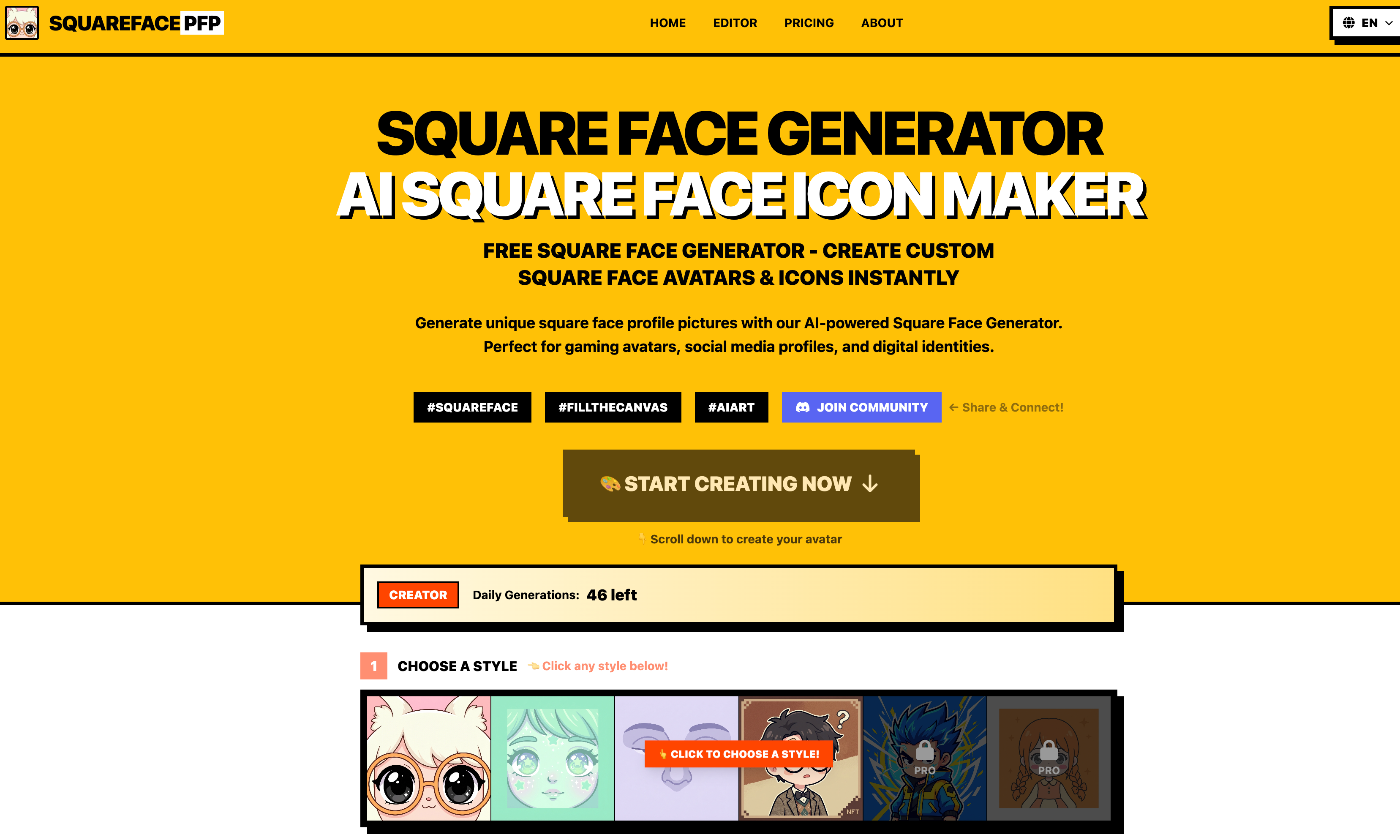 Square Face Generator gallery image