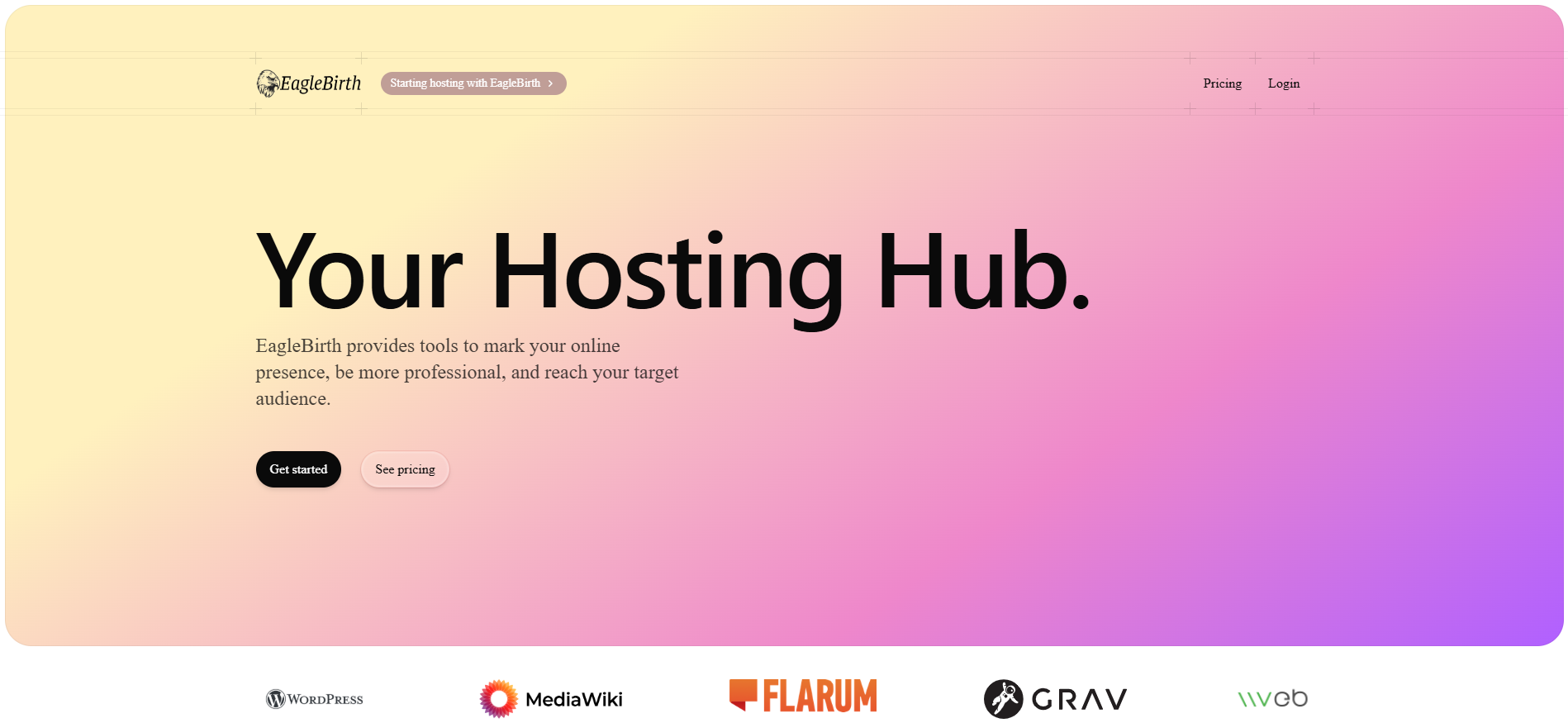 Eaglebirth - Web hosting con app, e -mail e relè SMTP media 3