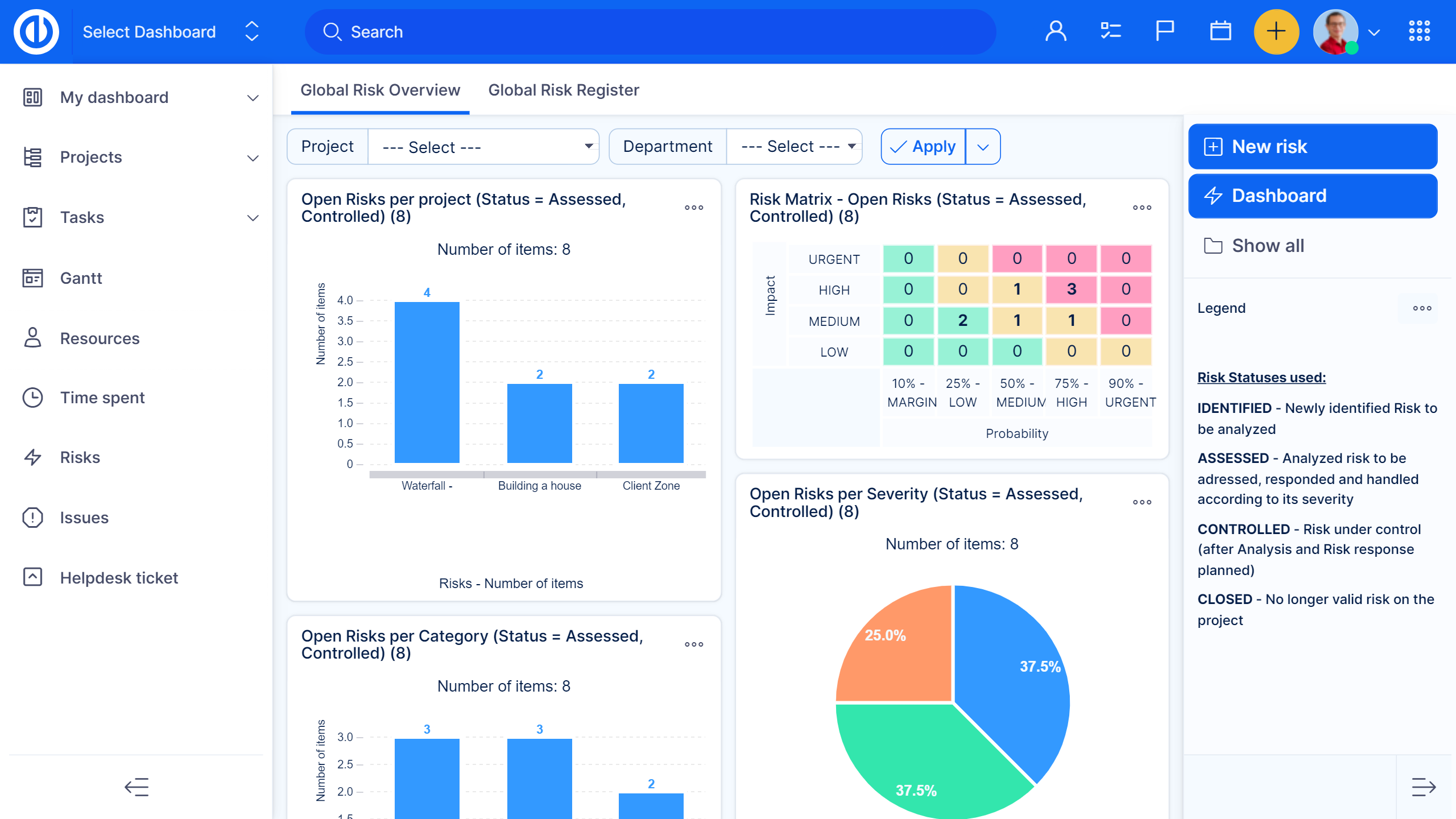 Easy Redmine - Main product screenshot demonstrating key features and user interface
