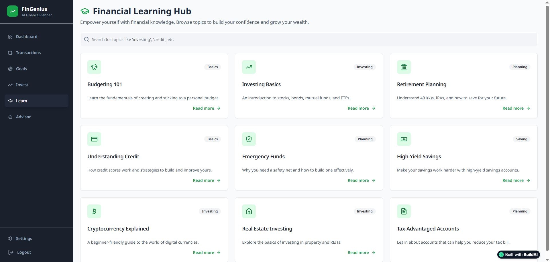 FinGenius gallery image