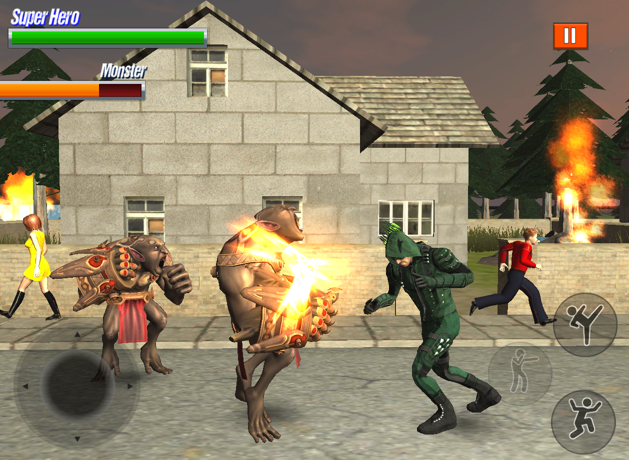 Superhero vs Incredible Monsters Fight in City gallery image