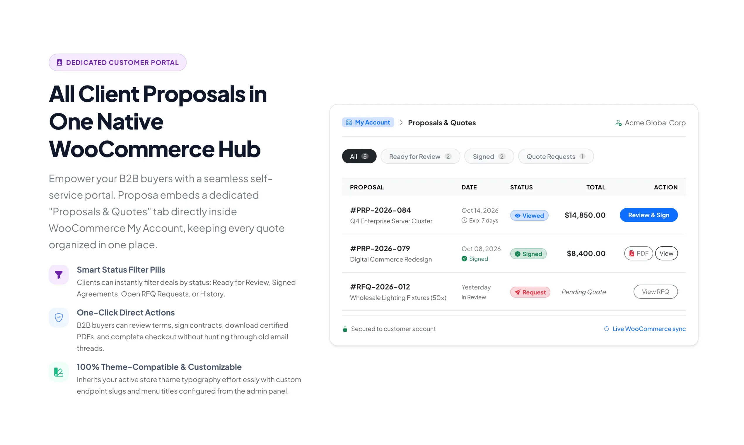 Proposa - B2B WooCommerce Extention gallery image