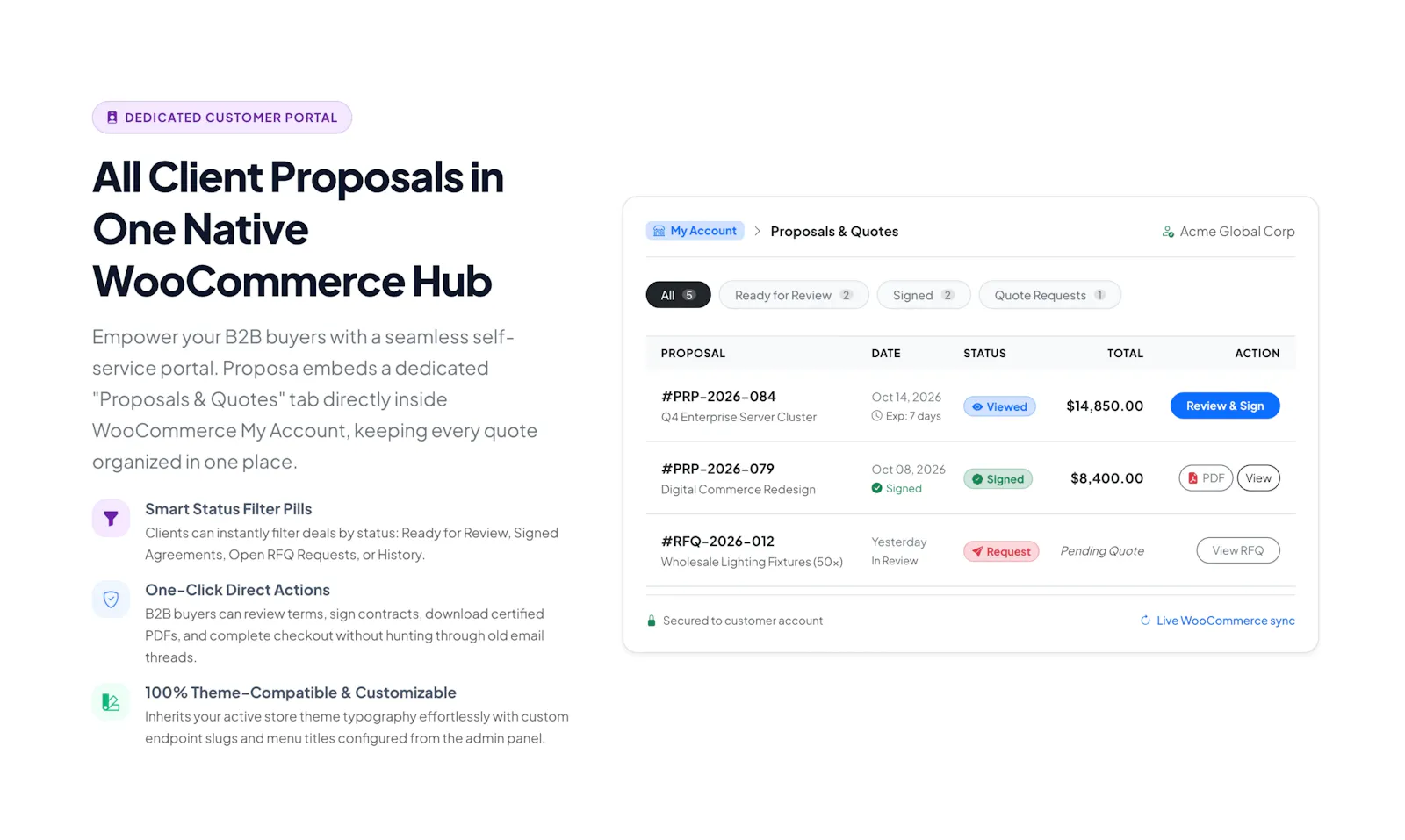 Proposa - B2B WooCommerce Extention screenshot 6