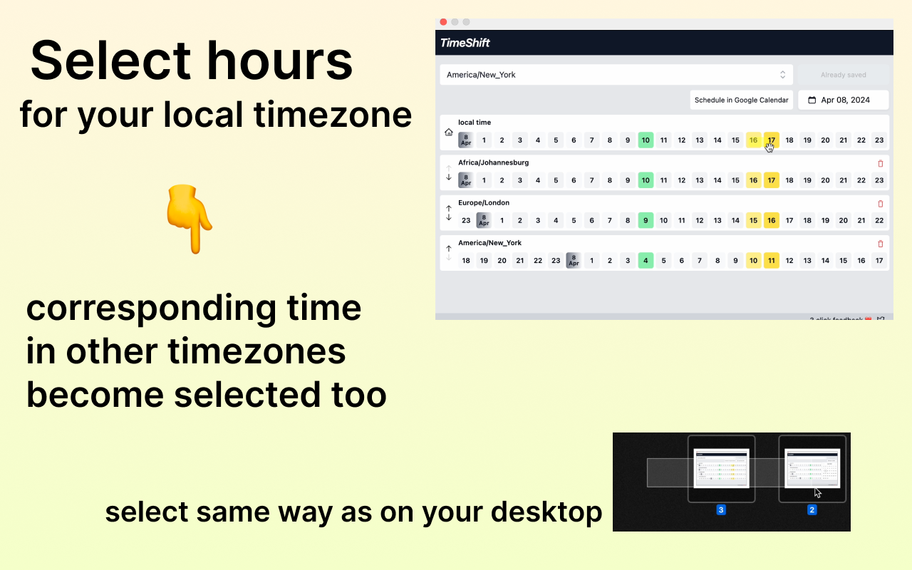 Timeshift - Timezones wurden für Besprechungen einfach gemacht Medien 4