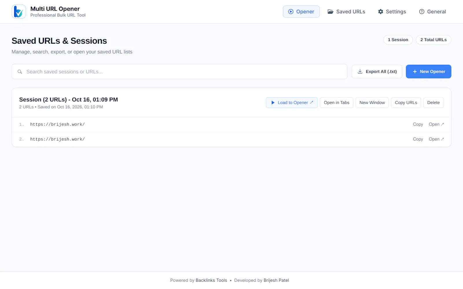 Multi URL Opener screenshot 5