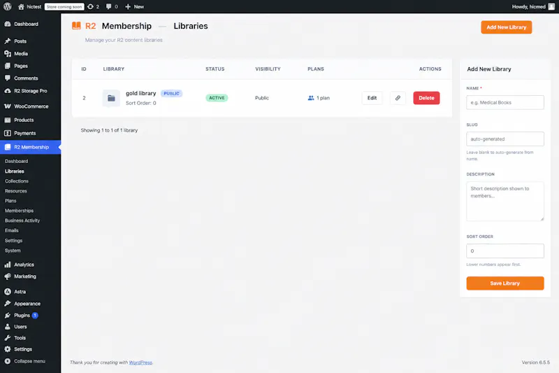 R2 Membership screenshot 2