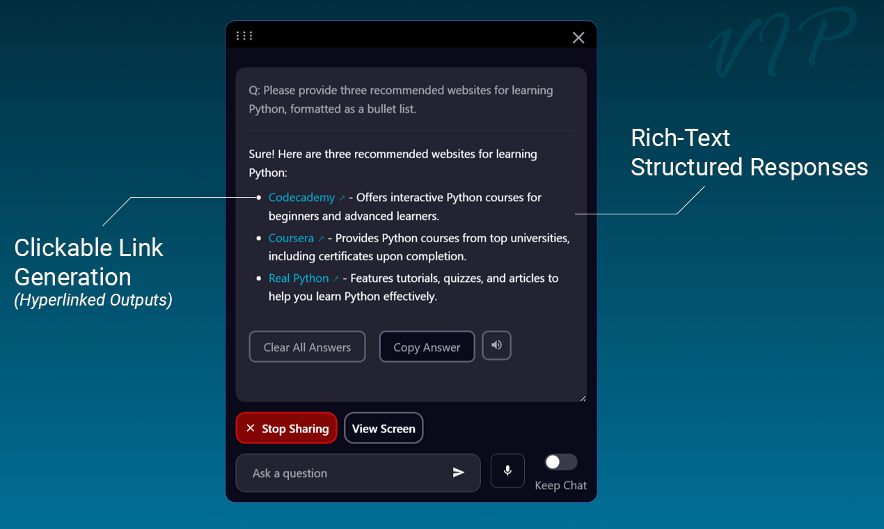 VIP - Visual Intelligence Pilot  gallery image