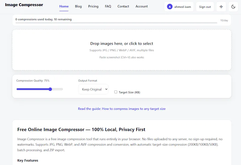 Image Compressor screenshot 2