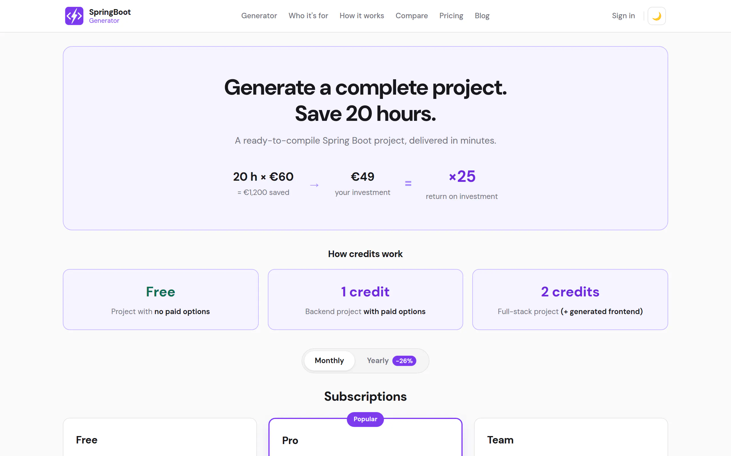 SpringBoot Generator gallery image