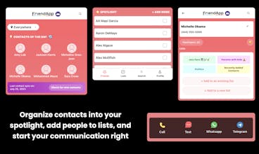 FriendApp - Streamline communication with text groups and personalized messages