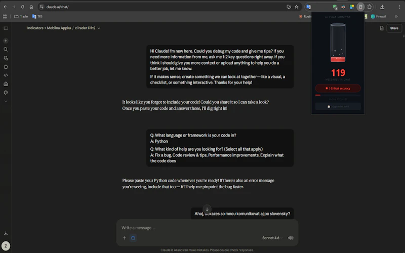 AI Chat Context Monitor screenshot 3