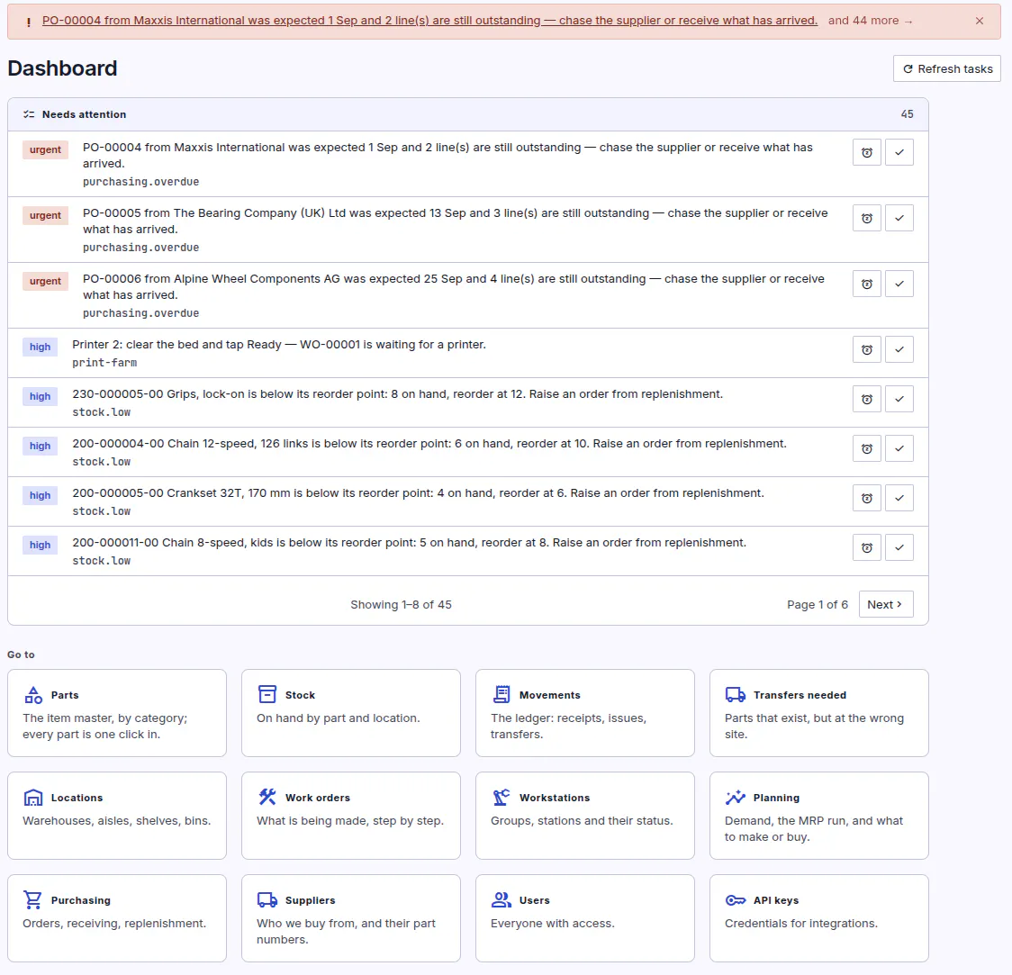 Foudra - Simple stock control and MRP gallery image