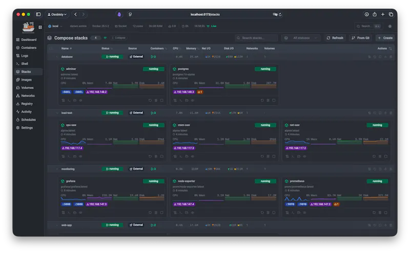 Dockhand screenshot 1