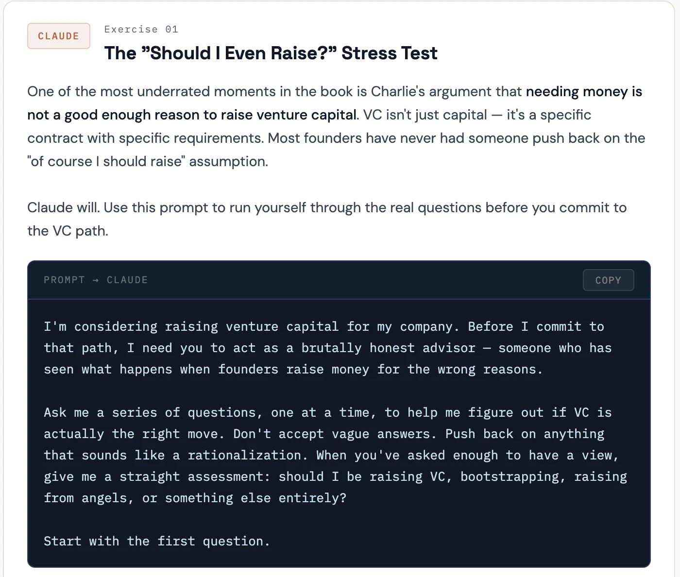 Founder Unfriendly:Book+Startup AI Coach screenshot 1