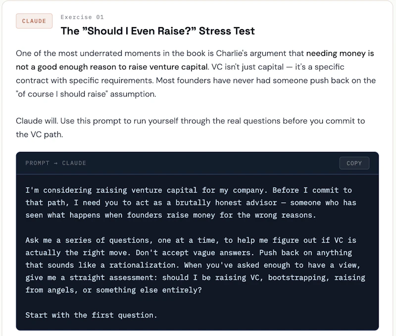 Founder Unfriendly:Book+Startup AI Coach screenshot 1