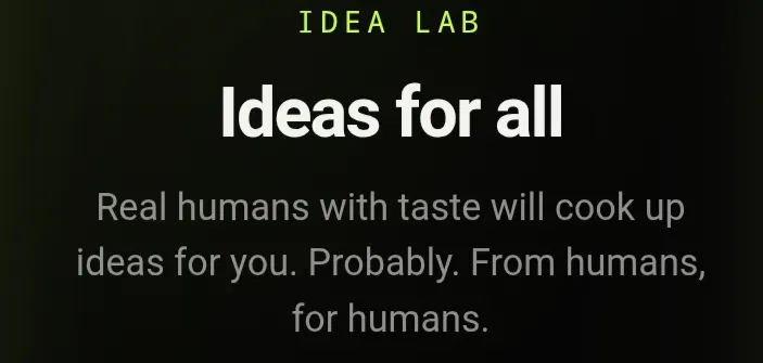 Ideas for All
