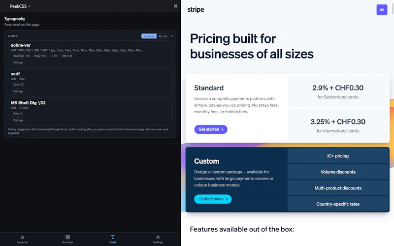 PeekCSS screenshot 3