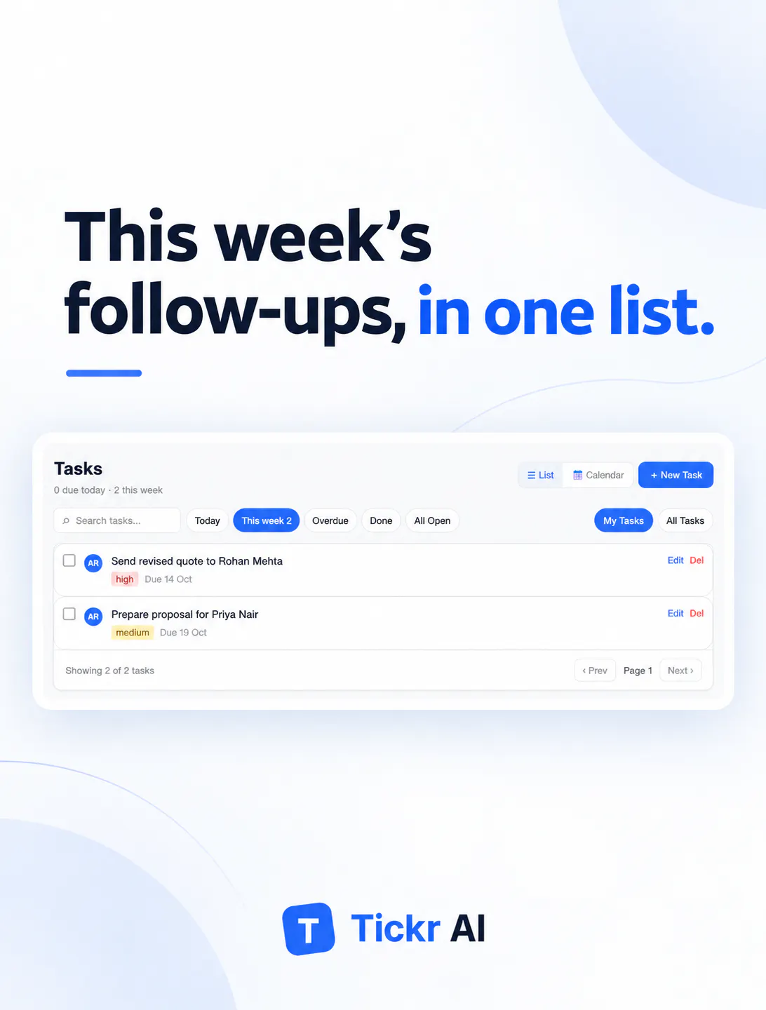 Tickr AI Sales CRM gallery image