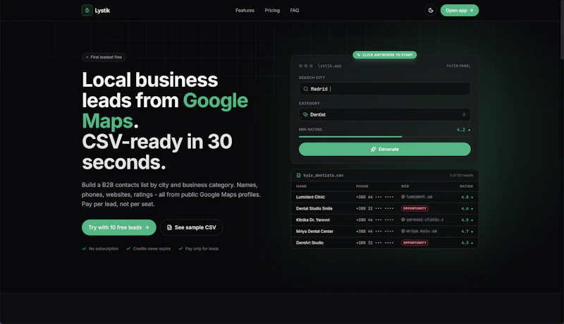 Lystik screenshot 1