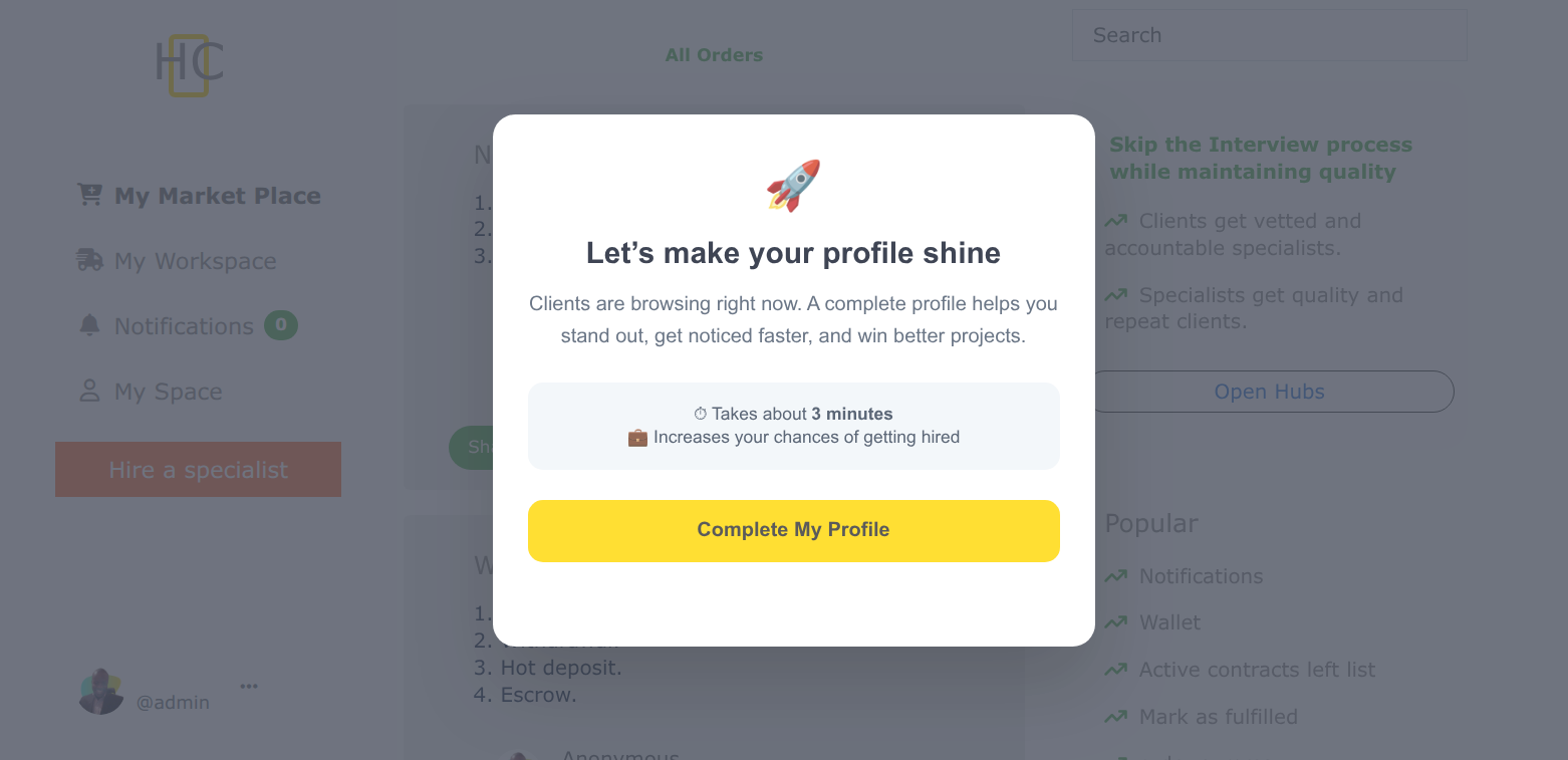 New Crypto Freelance Marketplace gallery image