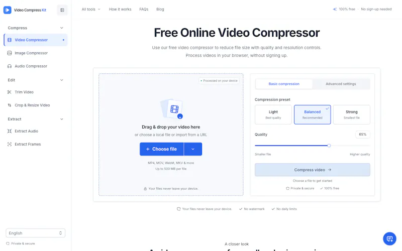 Video Compress Kit screenshot 7