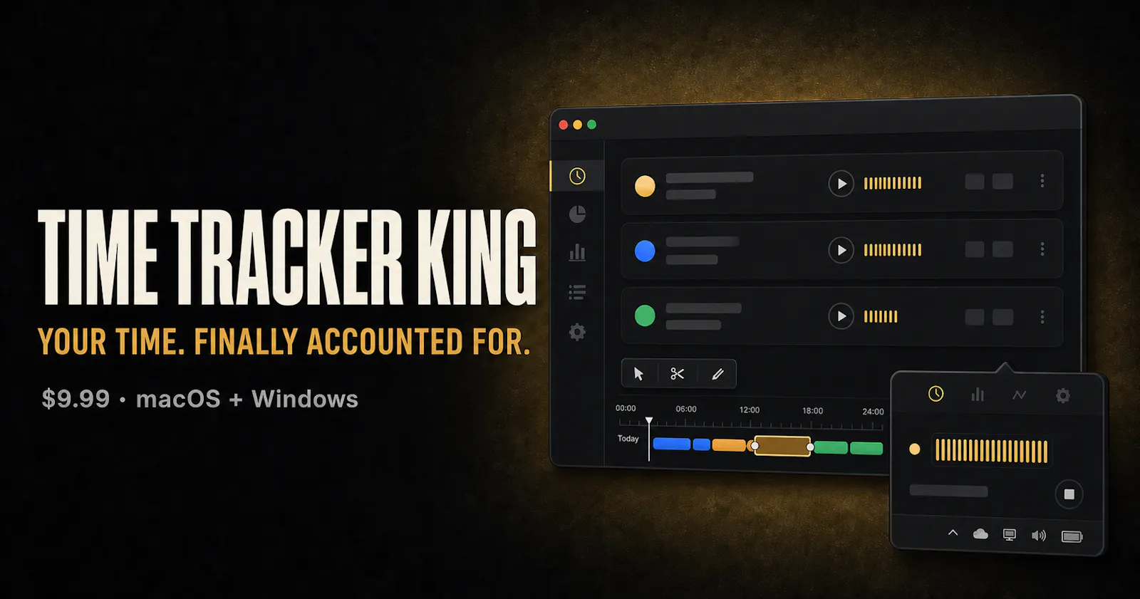 Time Tracker King - Rule Your Time screenshot 1