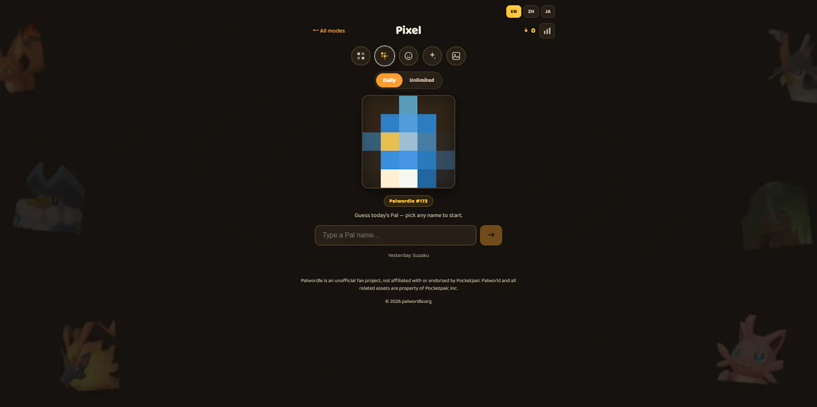 Palwordle — Palworld Wordle screenshot 2