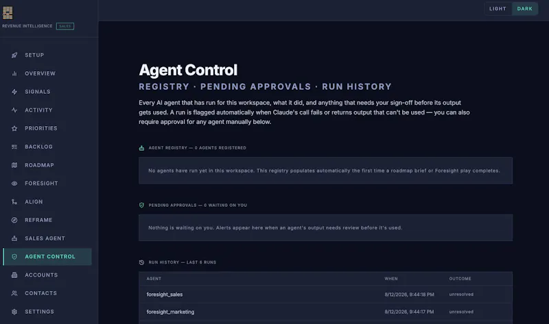 Northstar — Revenue Intelligence Agents screenshot 2