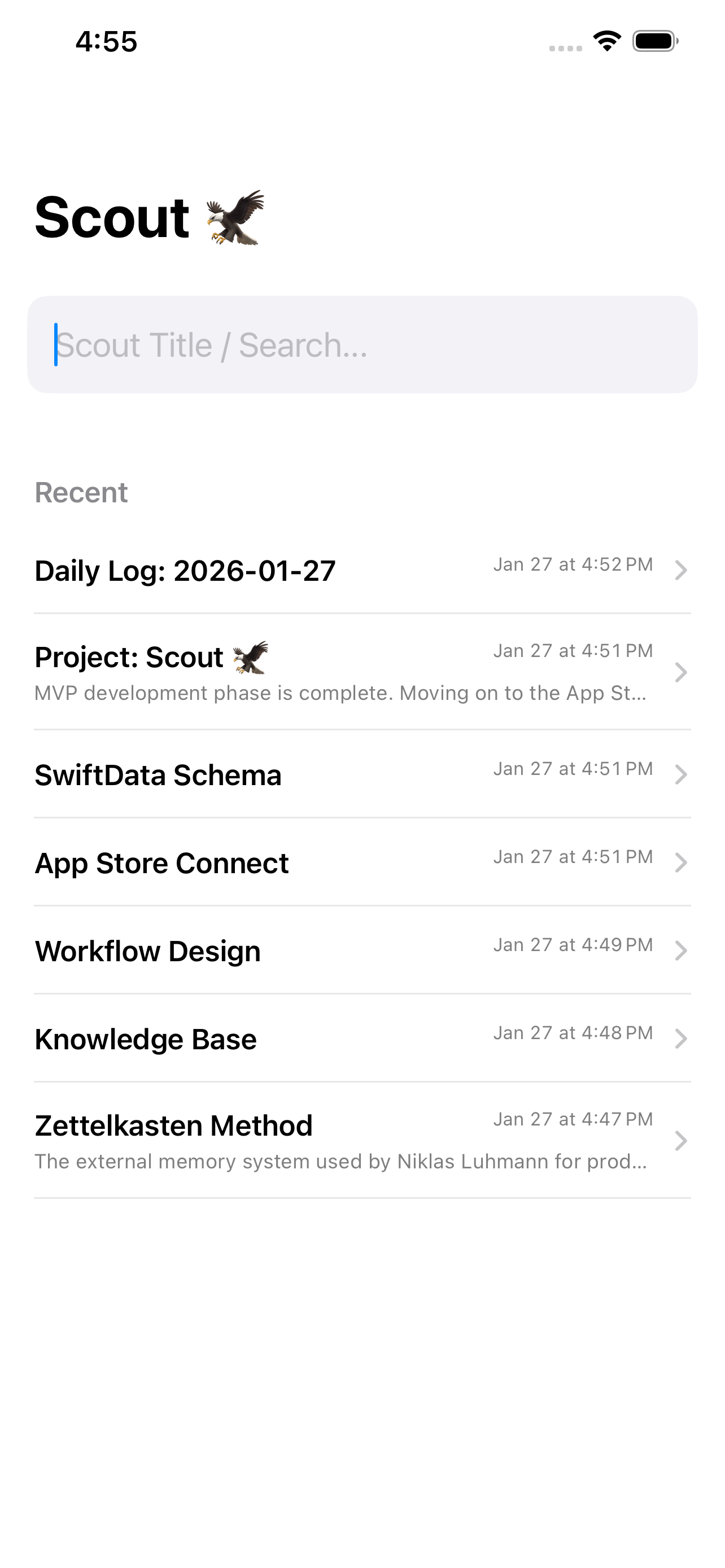 Scout: Zettelkasten Notes gallery image